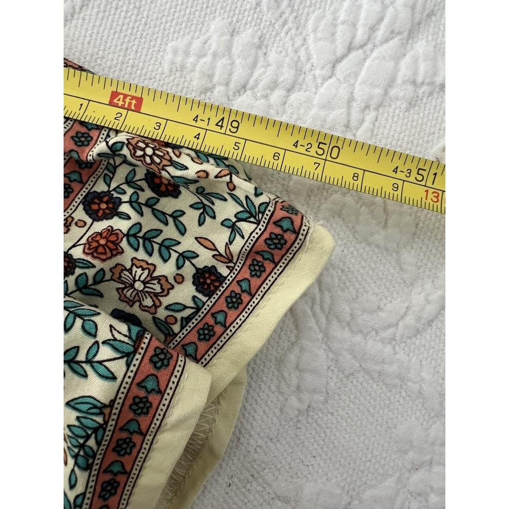 Natural Life Womens Floral Maxi Dress Size Medium Short Ballon Sleeve Boho - Picture 13 of 13
